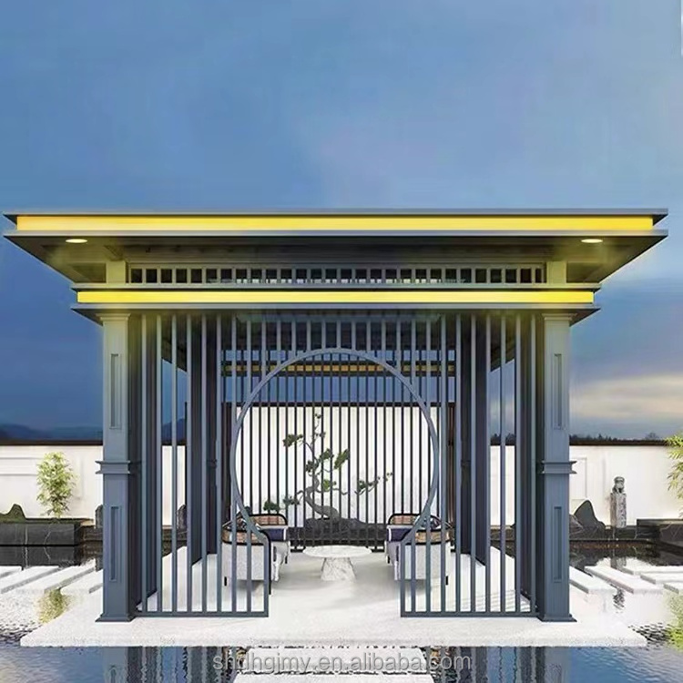 Latest Design Hot Modern Waterproof Electric Smart Arches Arbours Pergolas & Bridge Categorized Garden Outdoor Pergola Gazebo