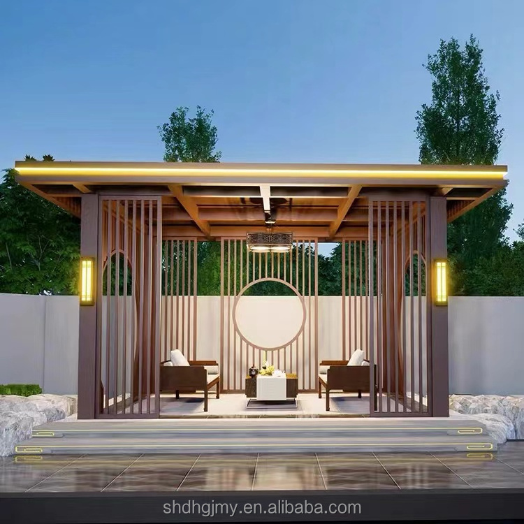 Latest Design Hot Modern Waterproof Electric Smart Arches Arbours Pergolas & Bridge Categorized Garden Outdoor Pergola Gazebo