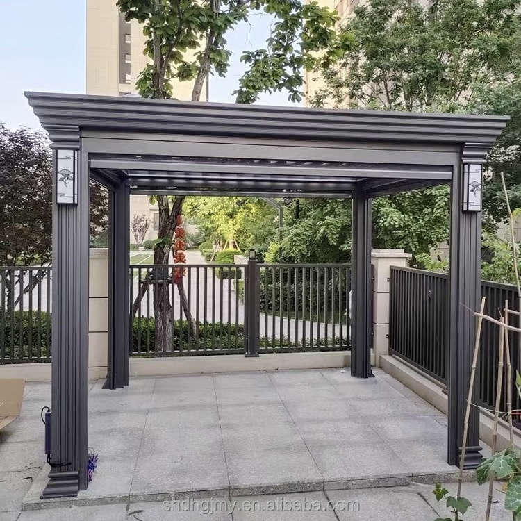 Modern Design Bioclimatique Aluminium Louvre Pergola Waterproof Motorized Gazebo for Outdoor Pergola Arch Arbour & Bridge