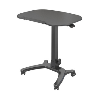 Wheels and tabletop foldable Mobile Desk Sit-to-Stand Desk Height Adjustable