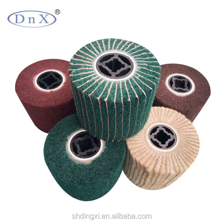 Wire drawing non woven polishing wheel for stainless steel