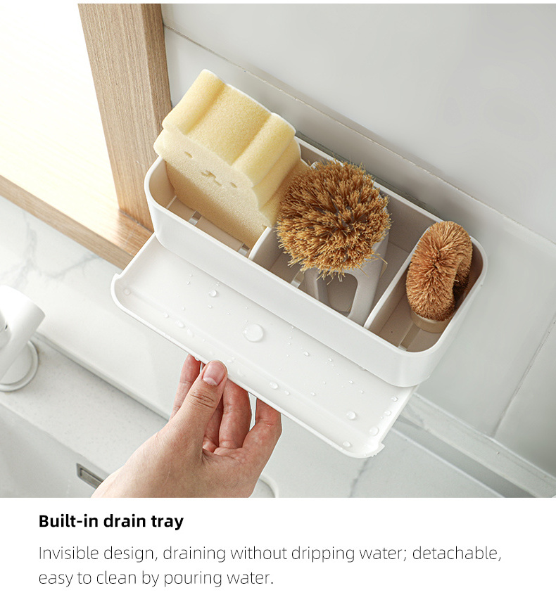 SHIMOYAMA Wall Mounted Tools Bathroom Living Room Organizer Box Neatening Walls Kitchen Sundries Modern Storage Organizer Box