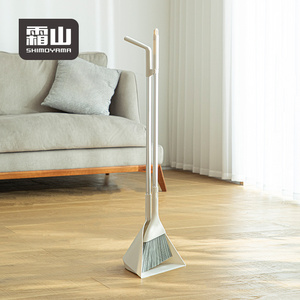 SHIMOYAMA Plastic Sweeper Clean Broom And Dustpan Set Broom Easy Sweeping Broom and Dustpan Set for Home