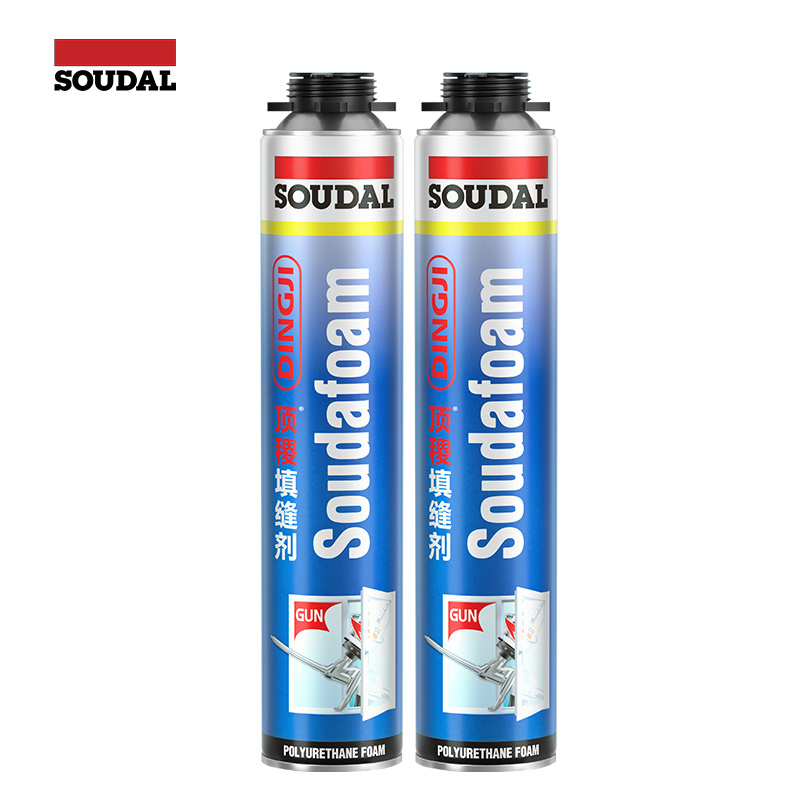 Hot Sale SOUDAL 750ML Expanding Foam Polyurethane PU Spray Foam Liquid Polyurethane Fixing Foam