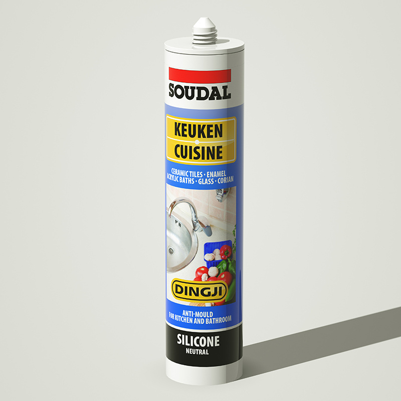 SOUDAL Hot Selling Product Adhesive Sealant Tank Waterproof and Mould Proof Multi-purpose Silicone Glass Glue