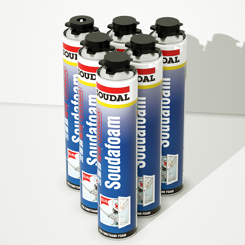 Hot Sale SOUDAL 750ML Expanding Foam Polyurethane PU Spray Foam Liquid Polyurethane Fixing Foam