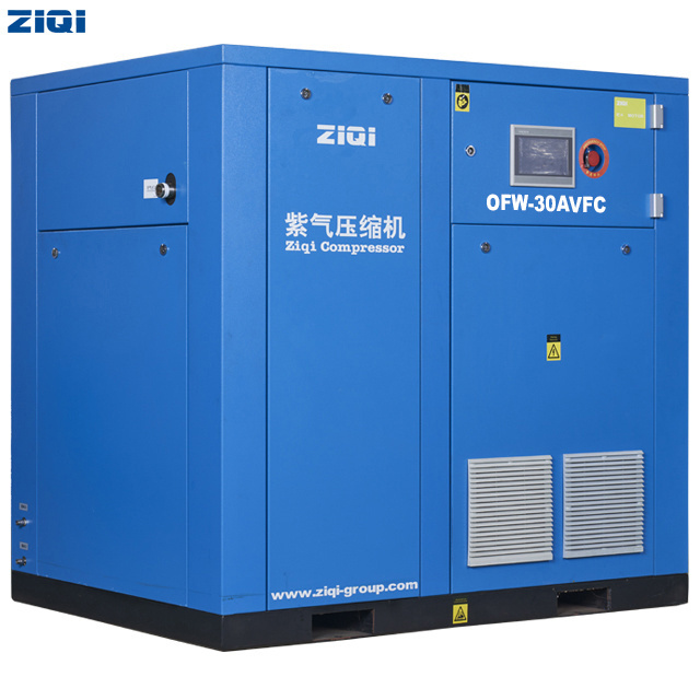 Outstanding manufacturer 30 kw direct driven stationary screw oil-free type air compressor with air-cooled for industry