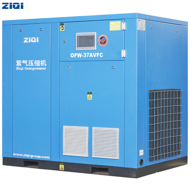 Best price high Efficiency 37KW 660V oil free water lubricated air cooler stationary rotary air screw compressor