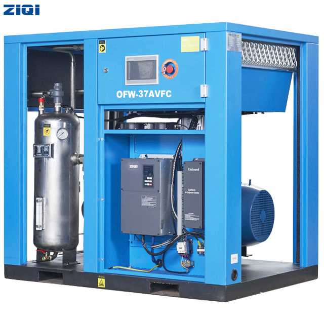 Best price high Efficiency 37KW 660V oil free water lubricated air cooler stationary rotary air screw compressor