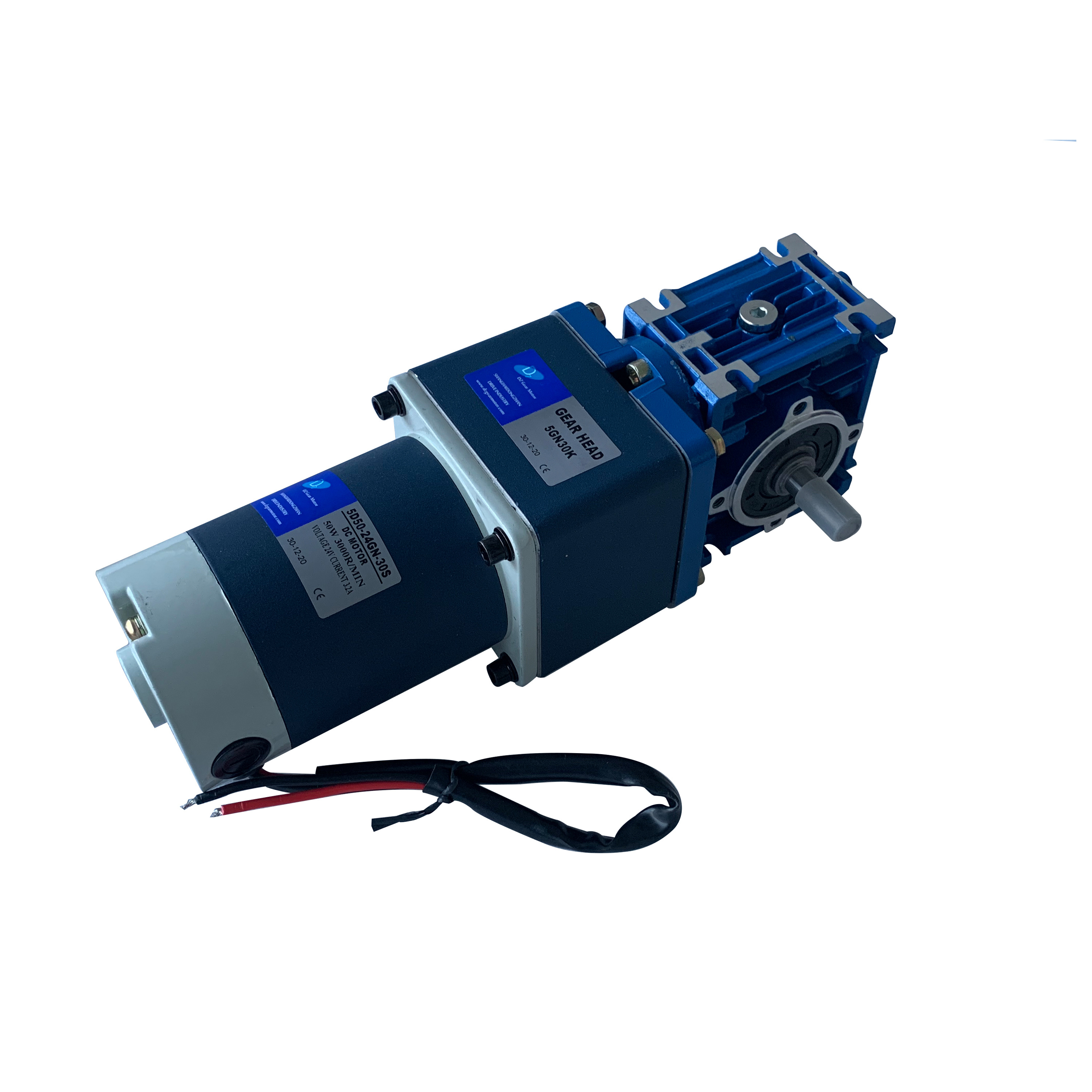 12v 24v dc motor with worm gear box and high torque and low speed dc gear motor