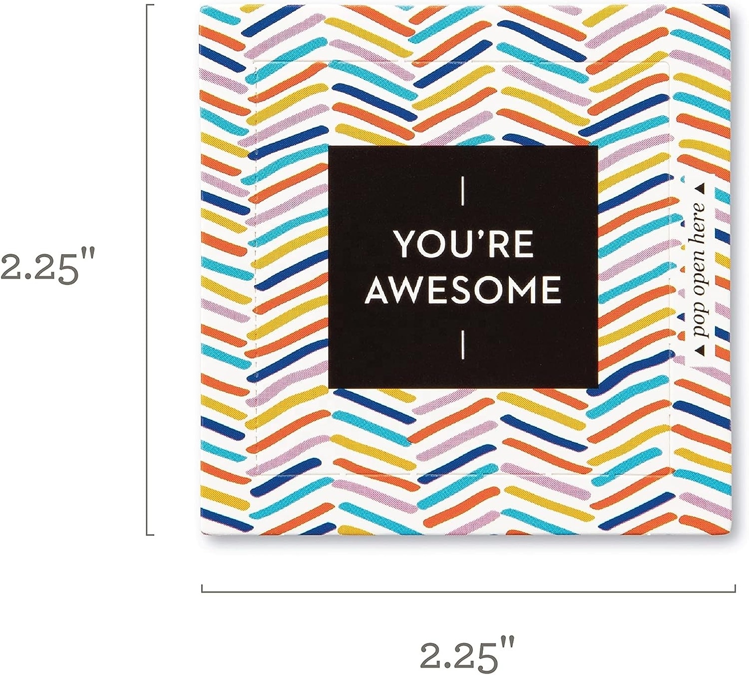 Customized Printed Paper Affirmation Box Cards POP Open Cards with Words inside for Parties