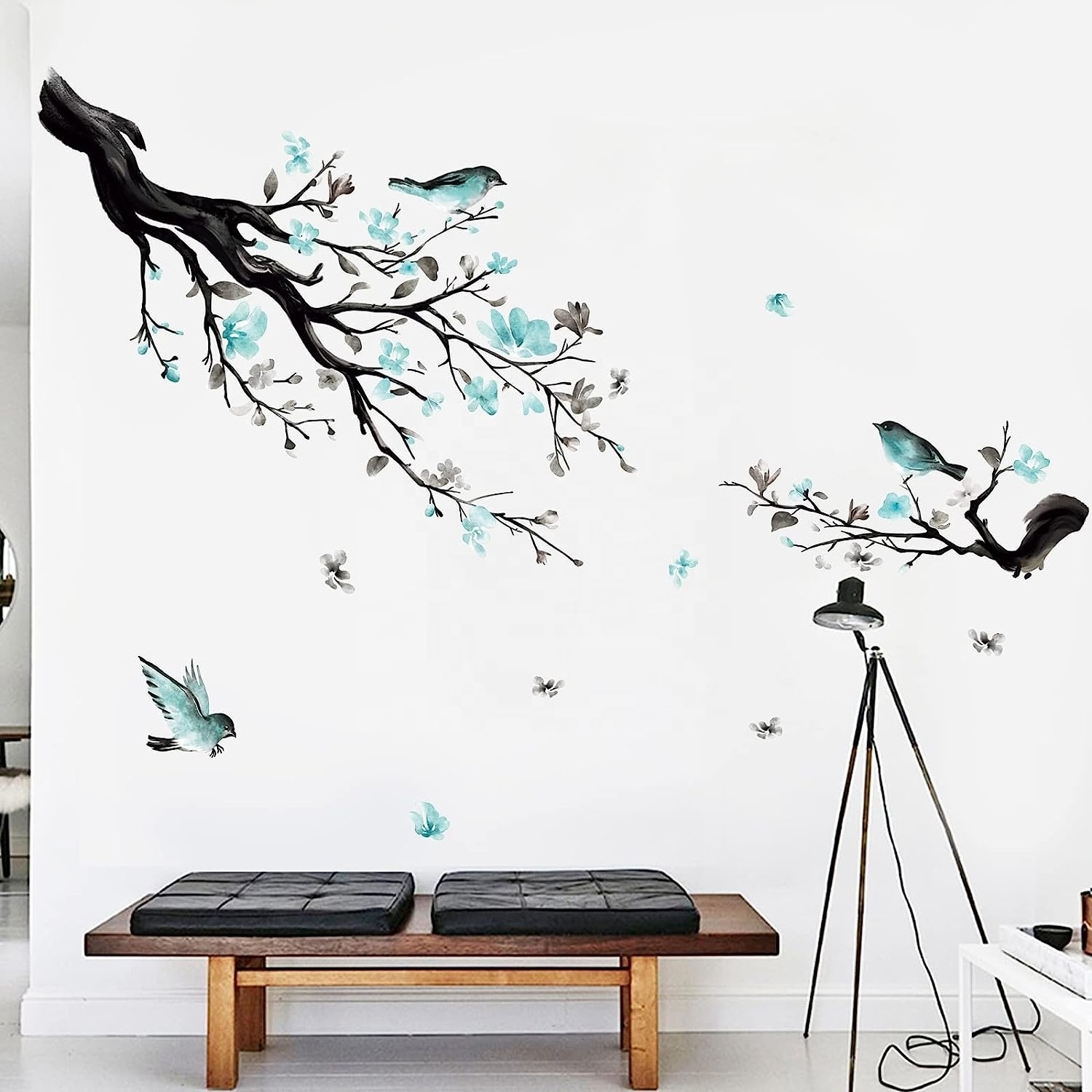 Vinyl Customized Glossy Matte Lamination Wall Decor Stickers Tree Spring Wall Decals for House