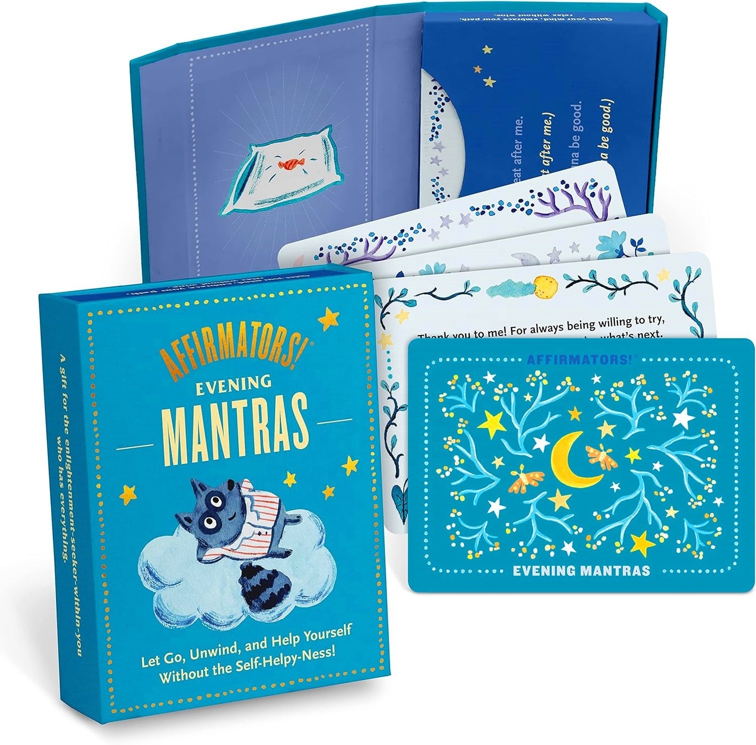 Affirmation Mantras Evening Night Affirmation Cards Deck Positive Affirmations & Meditation Cards For Family Party