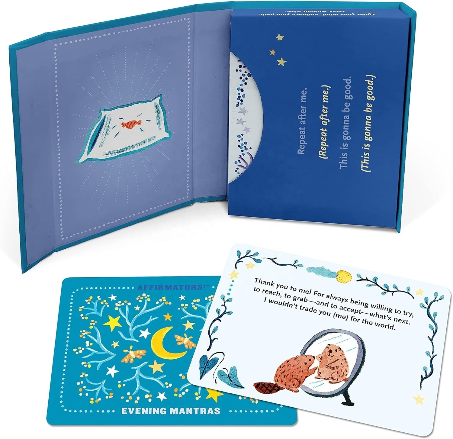 Affirmation Mantras Evening Night Affirmation Cards Deck Positive Affirmations & Meditation Cards For Family Party