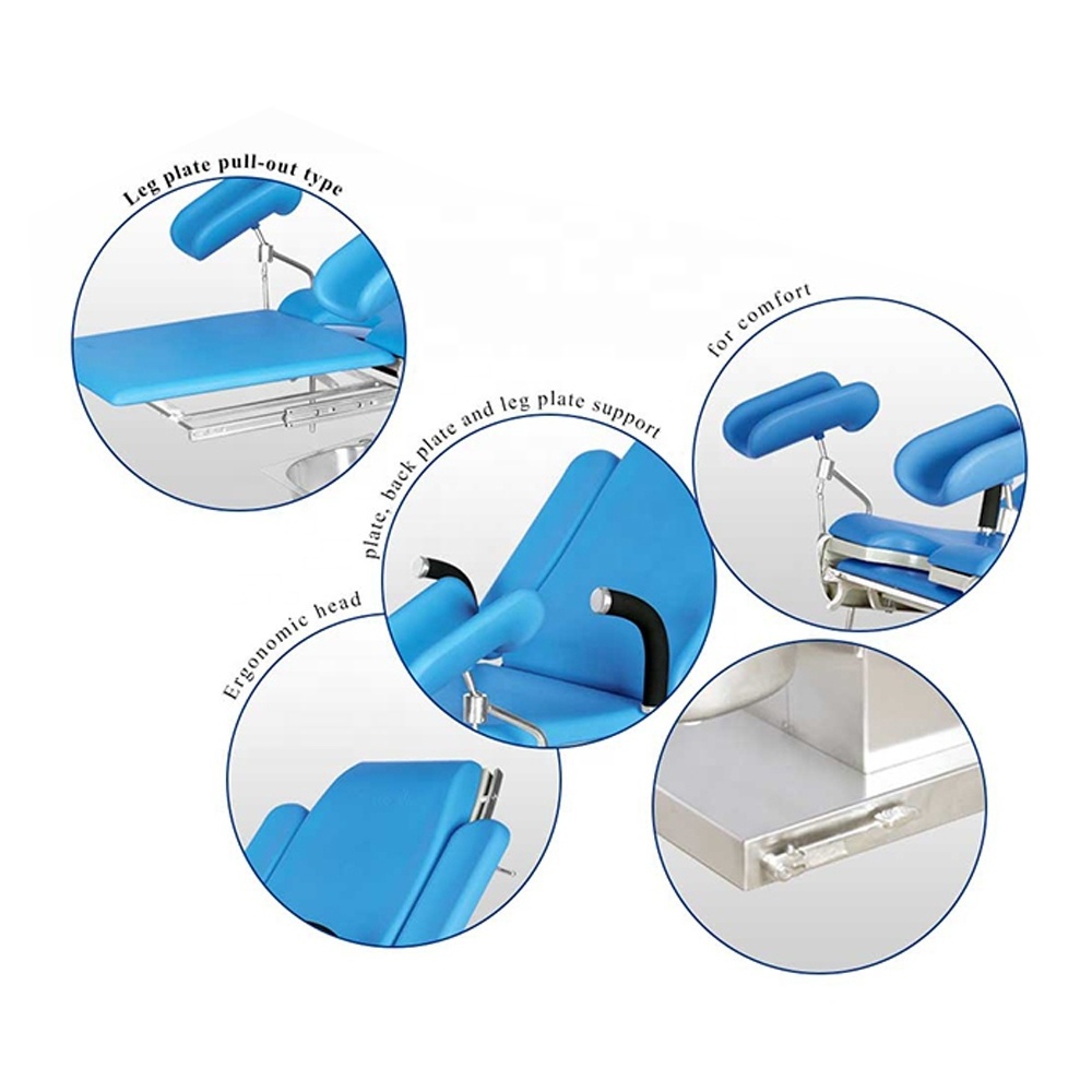 SNBASE7500 Portable Gynecological Chair Examination Operated Tables Electric  Examination Table Gynecological operating table