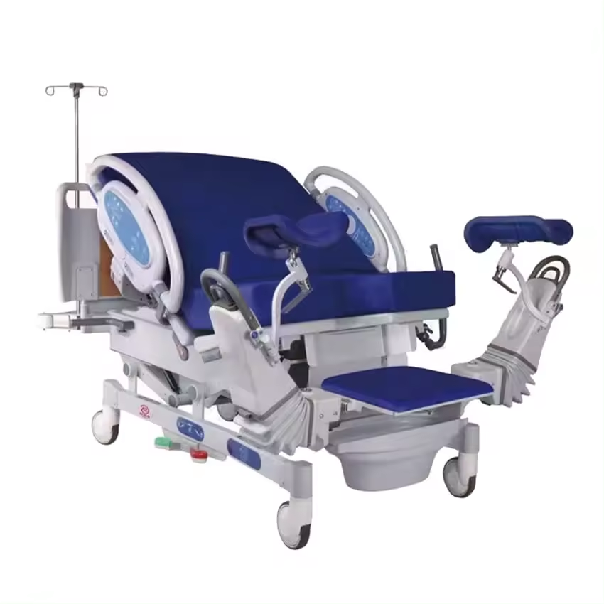 Manual medical equipment gynecology table exam table with stirrups gynae chair