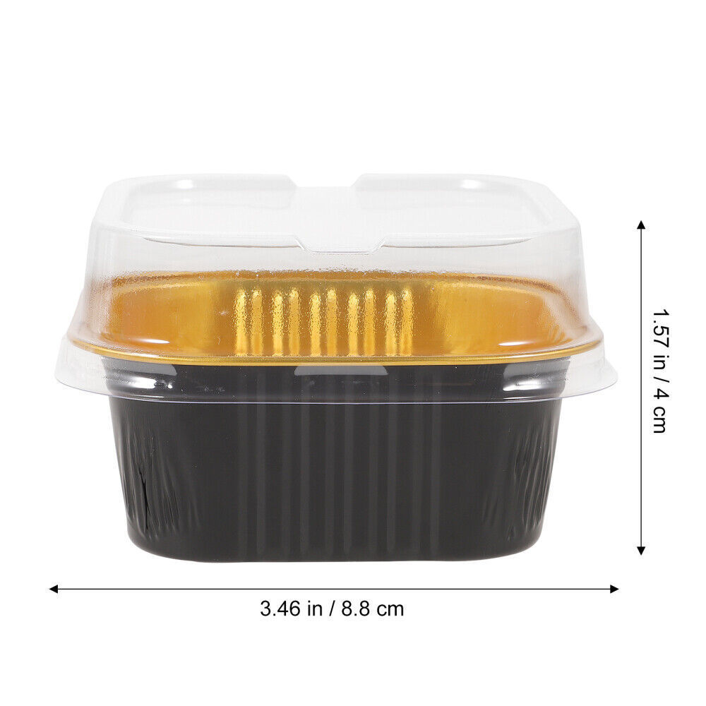 Party Colored Aluminum Food Tray Cake Cup Dessert Shop Foil Container Hotel Restaurants Disposable Pie Pan Cheese Cups