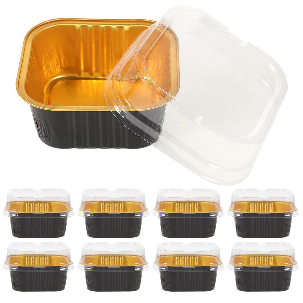 Party Colored Aluminum Food Tray Cake Cup Dessert Shop Foil Container Hotel Restaurants Disposable Pie Pan Cheese Cups