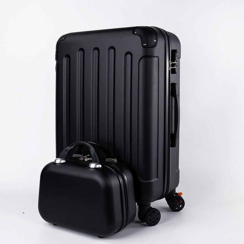 Hotting selling large luggage 4 spinner wheels 22/24 inch ABS case cabin travel suitcase luggage bags with lock