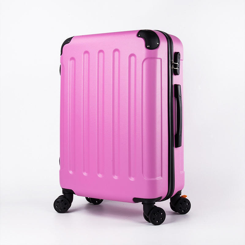 Hotting selling large luggage 4 spinner wheels 22/24 inch ABS case cabin travel suitcase luggage bags with lock