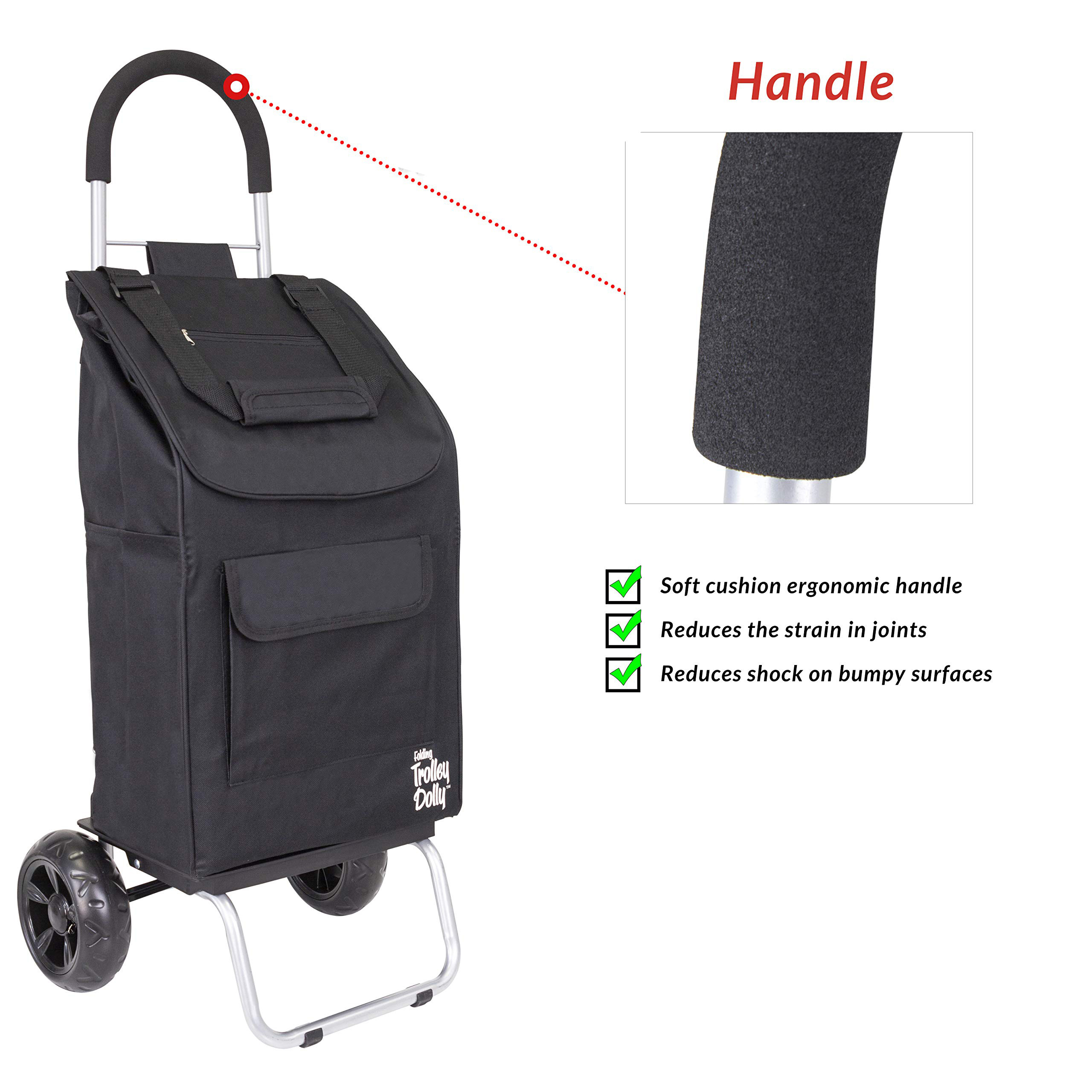 High quality  Foldable Shopping Trolley Grocery Bag Easy Carrier Cart  (directly from factory)