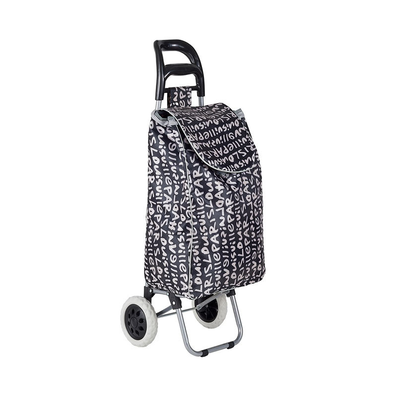 Portable Trolley Luggage Lightweight Oxford Eco Friendly Reusable Aluminum Shopping Trolley Cart