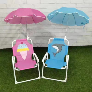 Hot Sale Factory Direct Kids Beach Chair With Umbrella Lightweight Folding Beach Chair Outdoor Camping Fishing Chair