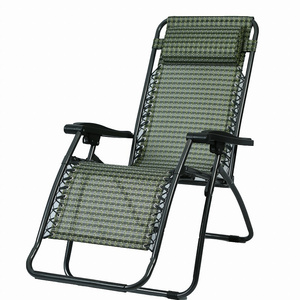 Wholesale Folding Lounge Outdoor Beach Chair Zero Gravity Chair With Footrest