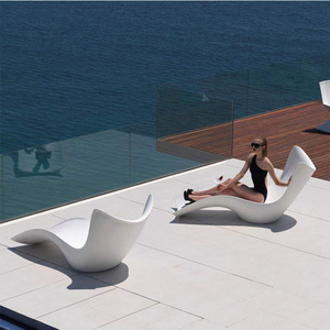 Multi specification customized outdoor lounge chair fiberglass swimming pool sun protection leisure beach lounge chair