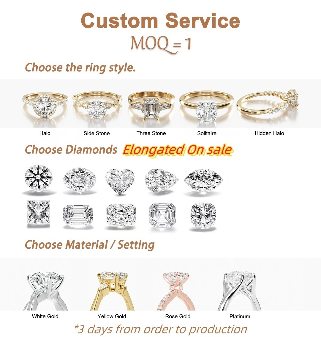 Custom Gia Igi Certified Cvd Lab Grown Created Diamond Real Gold Cushion Cut Halo White Gold Engagement Ring Jewelry For Women