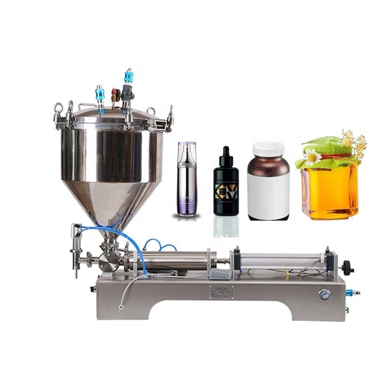 Small Very Viscous food Paste Pressurized Filling Machine honey filling machine