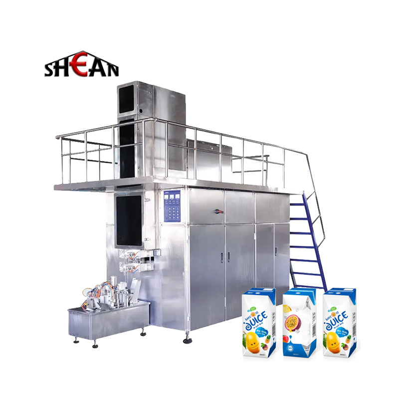 Fully Automatic Milk Juice Sealing Machine 250ML Carton Box  Filling Machine