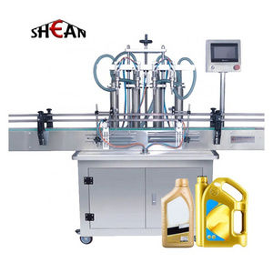 Automatic 4/6 Head Oil Water juice milk Bottle Liquid Plastic Bottle Filling Capping Packing Machine