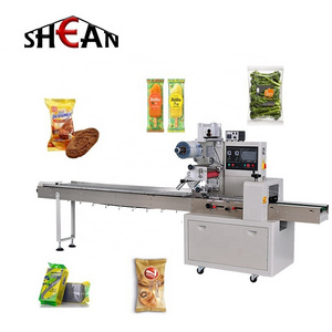 High Quality Automatic horizontal instant noodles biscuit bread flow pillow wrapping filling packing machine