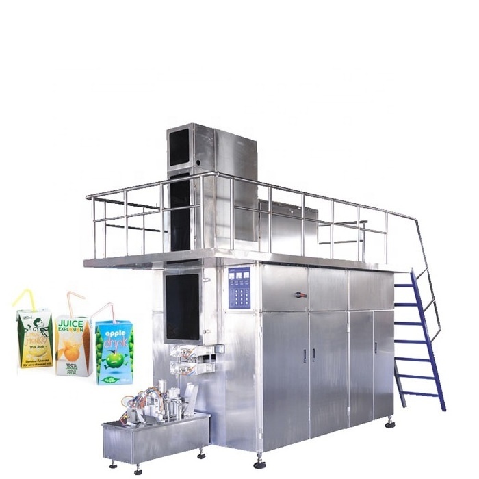 Fully Automatic Milk Juice Sealing Machine 250ML Carton Box  Filling Machine