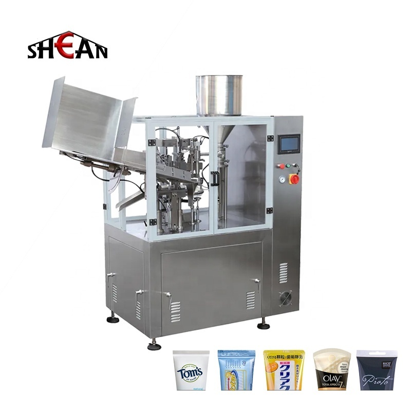 Fully Automatic filling sealing machine for Plastic Toothpaste Tube Soft Cosmetic Cream Paste Tube Filling Sealing Machine