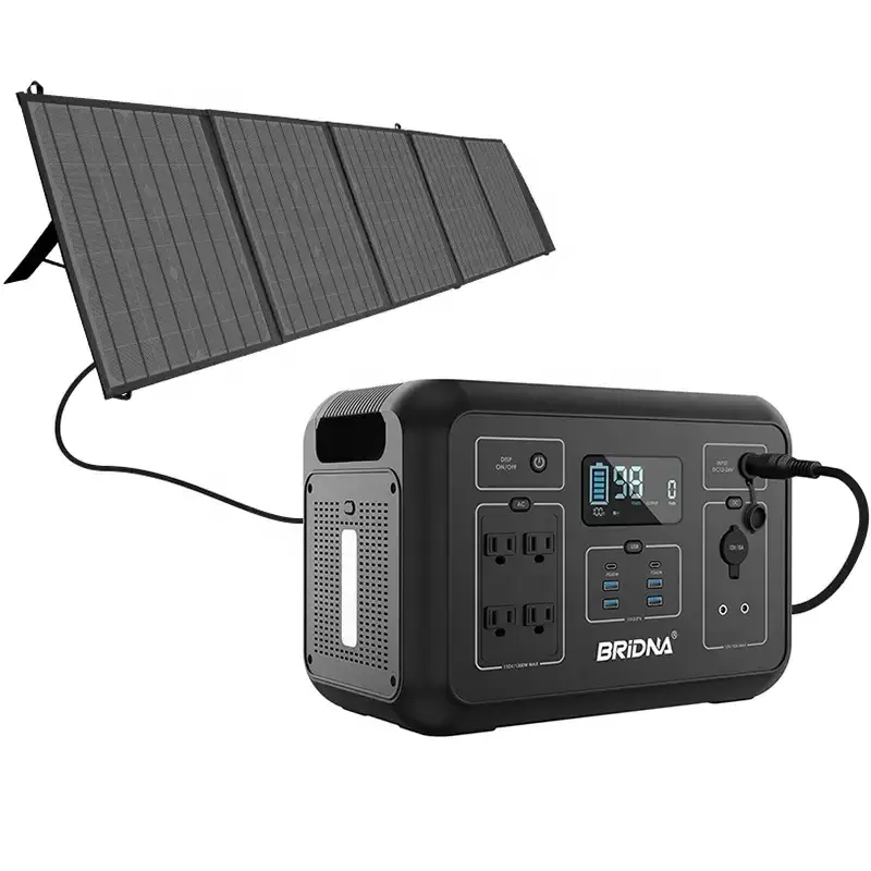 Solar Generator 600w 1200w Ups Portable Power Station Backup Energy Storage Battery Emergency Power Supply For Home