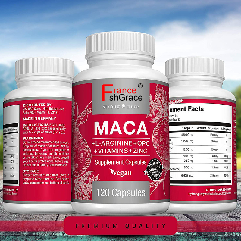 organic supplement maca plus capsules strong man pills maca root capsule