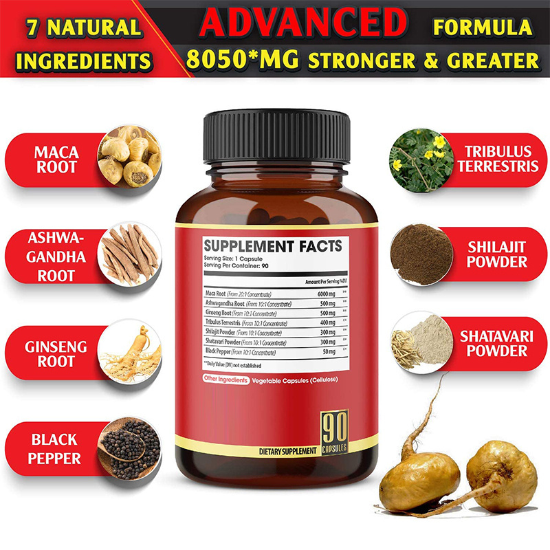 organic supplement maca plus capsules strong man pills maca root capsule