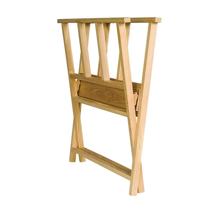 Folding Wood Large Print Rack Perfect for Display of Canvas Art Prints Panels Posters store display rack wood