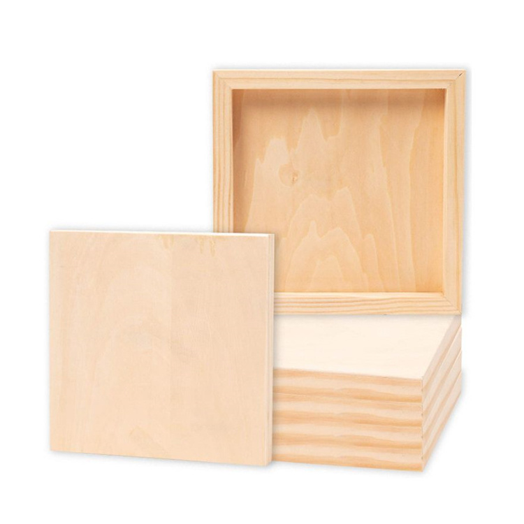 Wood Canvas Panel Boards for Painting mini wooden crates wholesale