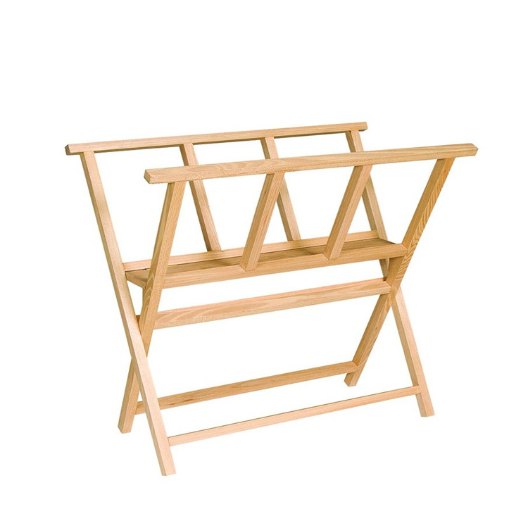 Folding Wood Large Print Rack Perfect for Display of Canvas Art Prints Panels Posters store display rack wood