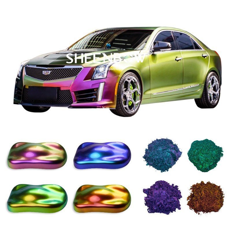 Sheenbow Color Change Car Paint Automotive Paints Chrome Powder Super Chameleon Pigment