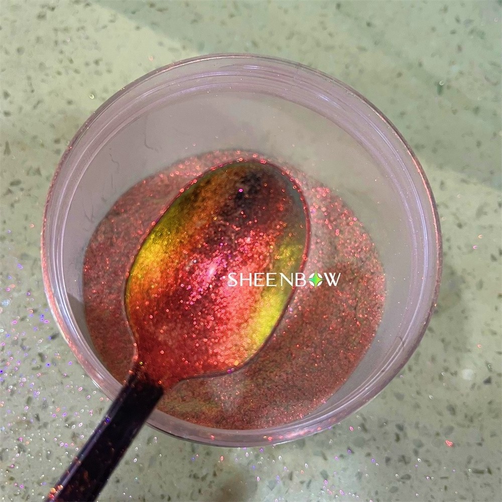 Sheenbow color shifting  hyper shift pearl cosmetic chameleon pigment chrome colorshift pigment cosmetic glitter