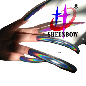 Sheenbow super fine holo pigment fine size Laser Mirror Unicorn nail mirror Holographic laser powder