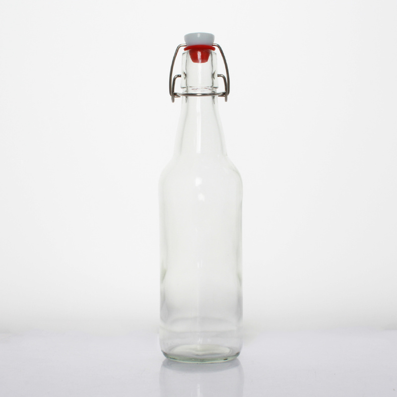 750ml Flip Top Glass Bottle Brewing Bottle With Swing Top For Beverages