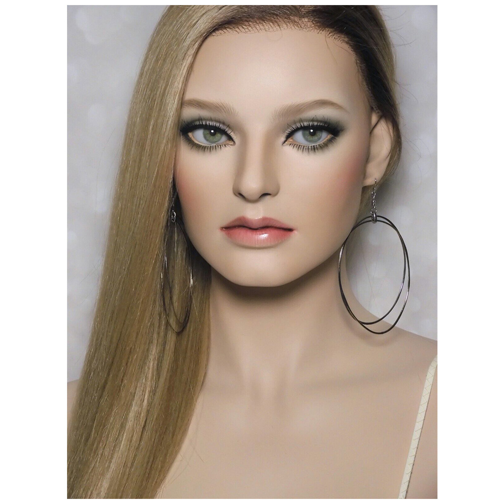 Custom Make Up Realistic Mannequin Head For Wig