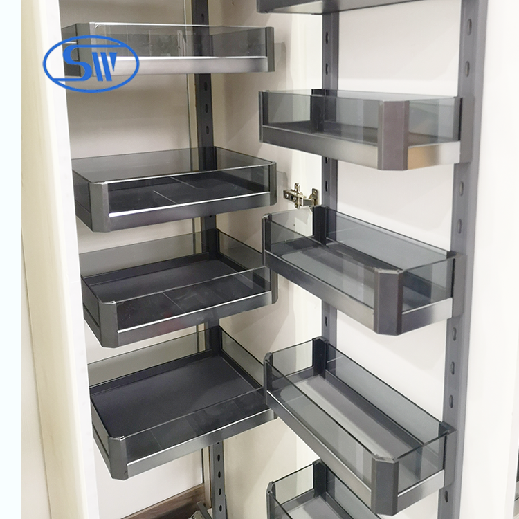 Guangzhou Kitchen Cabinet Tall Unit In Kitchen / Metal Drawer Unit Pantry Organizer