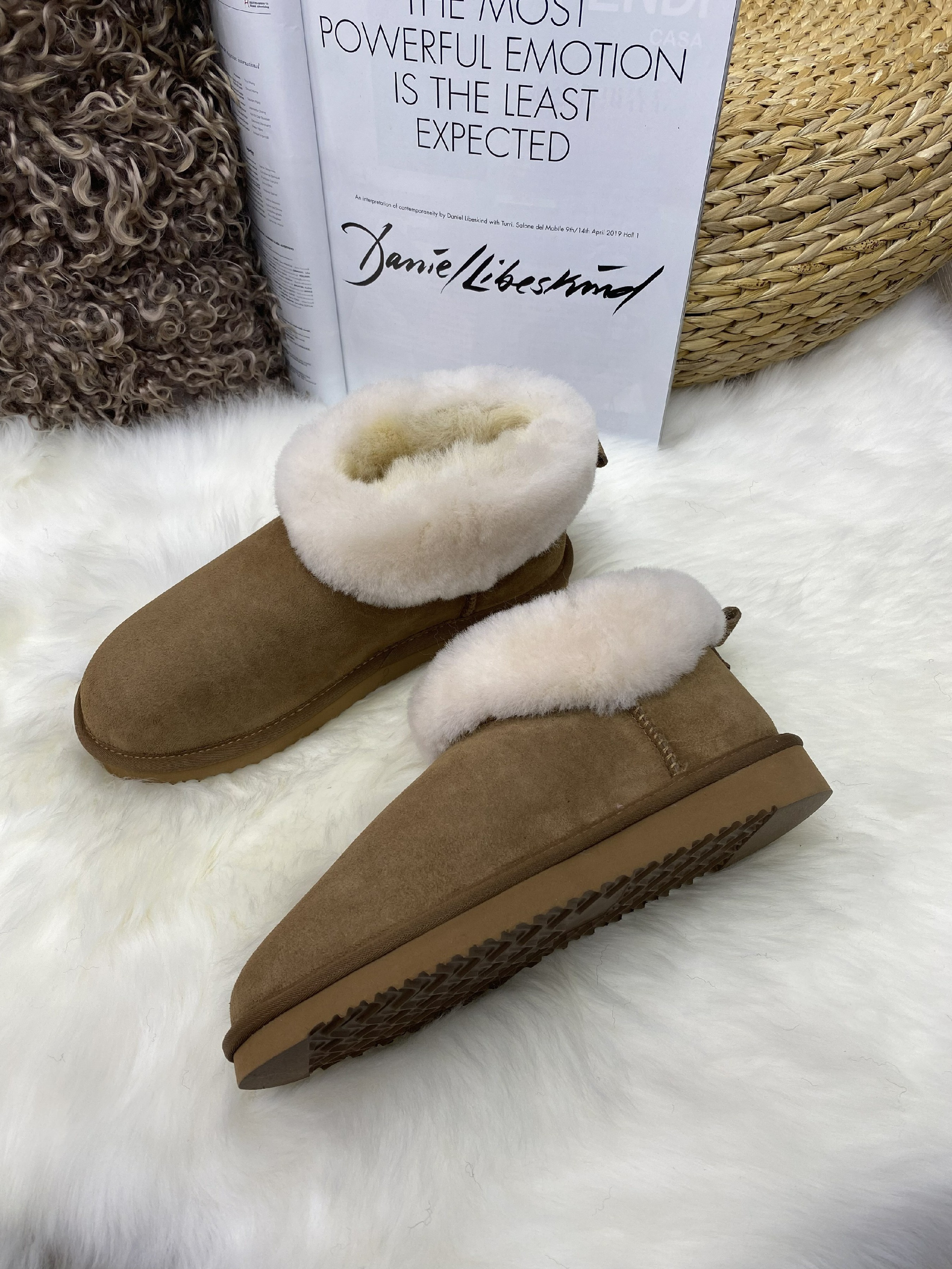 Wholesale Winter Women's Snow Boots Ankle Women Shoes Bow Girls Lady Designer Luxury Short Fluff Bows For ug snow boots