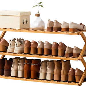 Wooden Modern Shoe Rack Sleek Entryway Shoes and Boots Organization Rack Storage Solution Rack for home furniture shoe stands